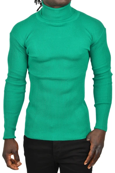 DeepSEA İnce Fitilli Tam Boğazlı Balıkçı Yaka Tüylenmeyen Triko Kazak 2505498 - 5