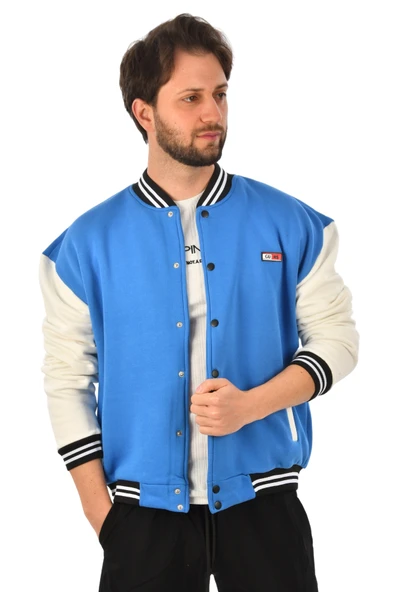 DeepSEA Üç İplik İçi Şardonlu Kolej Yaka Mont Ceket 2304775 - Resim 4