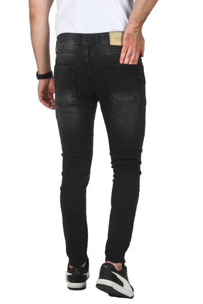DeepSEA Jeans Skinny Fit Likralı Taşlanmış Kot Pantolon 2508588 - 5