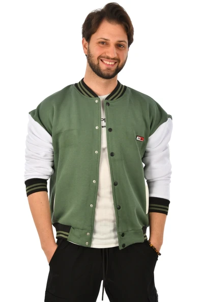 DeepSEA Üç İplik İçi Şardonlu Kolej Yaka Mont Ceket 2304775 - Resim 5