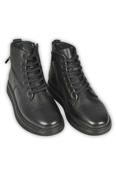 DeepSEA Su ve Soğuğa Dayanıklı Ortopedik Eva Taban Yanları Fermuarlı Bağcıklı Hakiki Deri Bot 2509942 ürün görseli