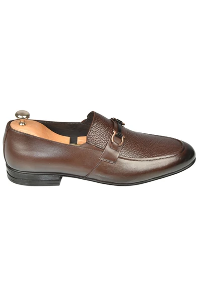 DeepSEA Tokalı Klasik Ortopedik Hafif Taban Hakiki Deri Casual Ayakkabı Loafer 2509976 - Resim 6
