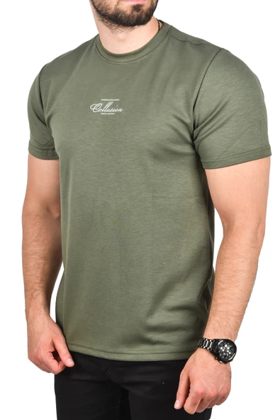 DeepSEA Bisiklet Yaka Dar Kesim Pamuklu Tişört Nefes Alan Yumuşak Dokulu Tişört 2504350 - Resim 8