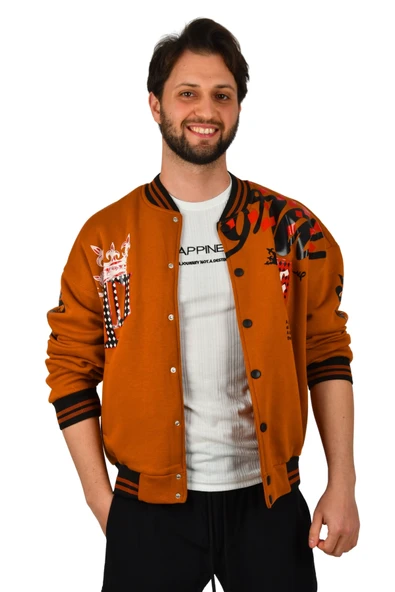 DeepSEA Kolları Önü ve Arkası Baskılı Üç İplik Çıtçıtlı Kolej Mont 2304764 - Resim 12