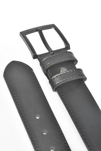 DeepSEA 4,5 cm Eninde Siyah Tokalı Suni Deri Kot Kemeri 2502647 - Resim 3