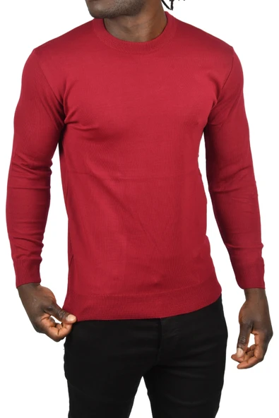 DeepSEA Bisiklet Yaka Triko Dar Kalıp  Tüylenmeyen Kazak 2505499 ürün görseli