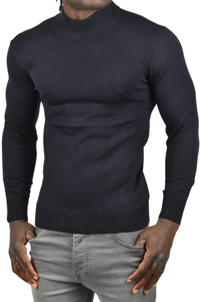 DeepSEA Yarım Balıkçı Yaka Tüylenmeyen İnce Triko Kazak 2505502 - Resim 4