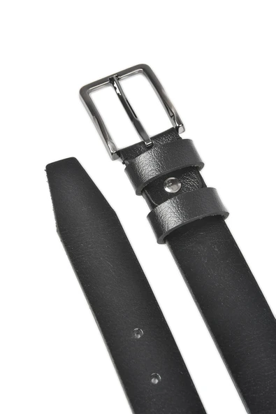 DeepSEA Hakiki Deri Klasik Kemer 3,5 cm Kumaş Pantolon Kemeri 2502635 - Resim 5