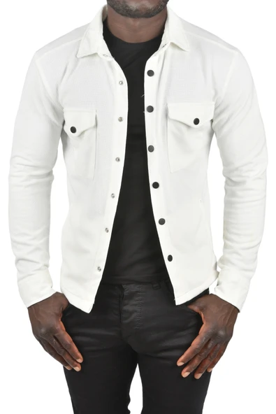 DeepSEA Örme Kalın Kumaş Gömlek Yaka Çıtçıtlı Cepleri Kapaklı Spor Ceket 2500557