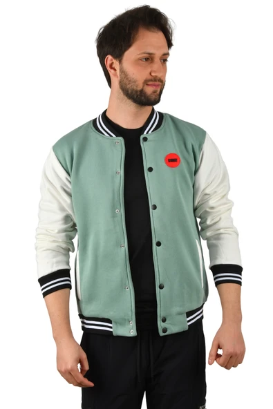 DeepSEA Üç İplik İçi Şardonlu Kolej Yaka Mont Ceket 2304772 - Resim 10