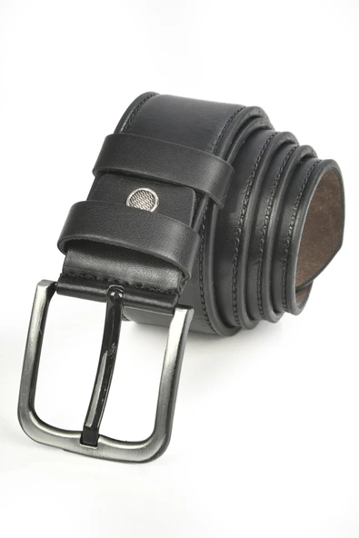 DeepSEA 4,5 cm  Eninde Kenarları Desenli Tokalı Suni Deri Kot Kemeri 2402609 - Resim 2