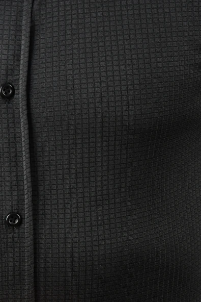 DeepSEA Slim Fit Dar Kesim Pamuklu Spor Gömlek Jakar Kumaş Likralı Gömlek 2500552 - Resim 11