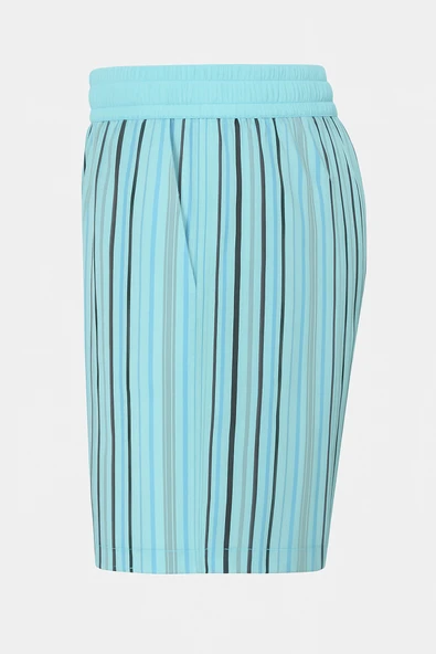 DeepSEA Çizgili Hızlı Kuruyan Micro Kumaş File Astarlı Deniz Şortu 2403011 - Resim 2