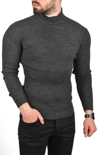 DeepSEA Yarım Balıkçı Yaka Çizgili Örme Kazak 2100015 - Resim 10