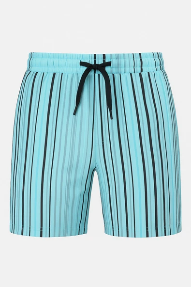 DeepSEA Çizgili Hızlı Kuruyan Micro Kumaş File Astarlı Deniz Şortu 2403011 ürün görseli