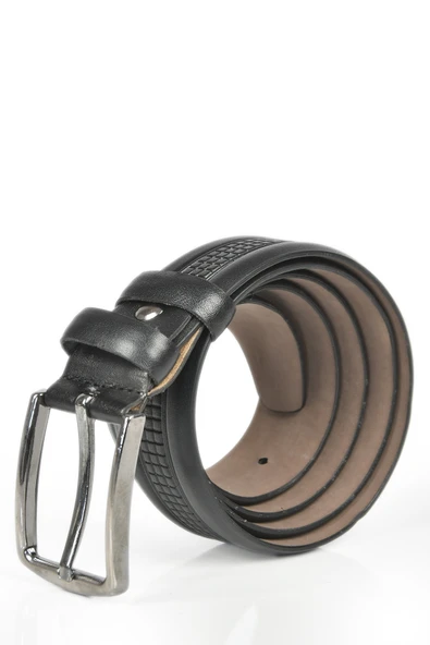 DeepSEA 3,5 cm Desenli Klasik Suni Deri Kemer 2402626 - Resim 3