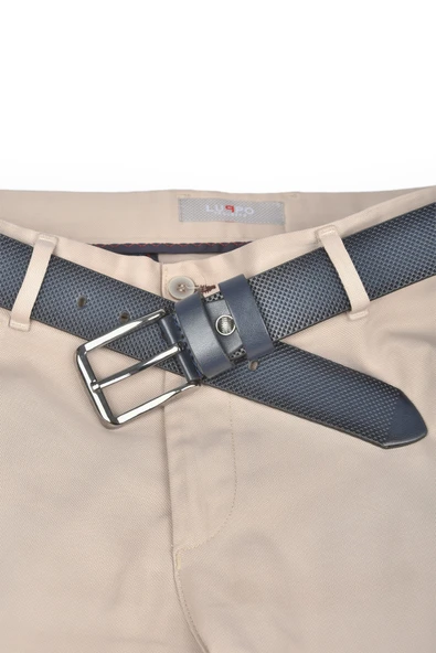 DeepSEA 4 cm Eninde Nokta Desenli Suni Deri Kemer 2402610 - Resim 10