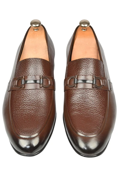 DeepSEA Tokalı Klasik Ortopedik Hafif Taban Hakiki Deri Casual Ayakkabı Loafer 2509976 - Resim 2