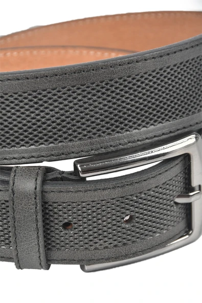 DeepSEA Orjinal Deri Kemer 4 cm Özel Yapım Motifli Hakiki Deri Spor Kemer 2502651 - Resim 8