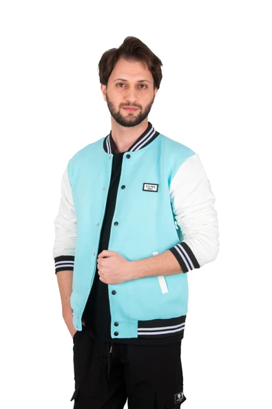 DeepSEA Armalı Kol ve Beli Ribanalı Üç İplik Çıtçıtlı Kolej Mont 2304765 - Resim 2