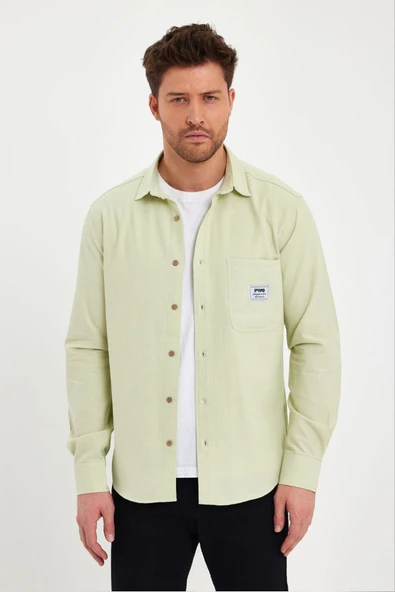 DeepSEA Dar Kesim Tek Cepli Uzun Kollu Gömlek 2403016 ürün görseli