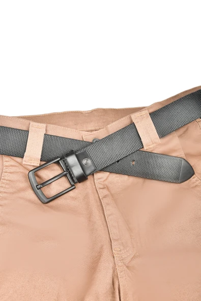 DeepSEA 4,5 cm Siyah Tokalı Desenli Suni Deri Spor Kemer 2502644 - Resim 2