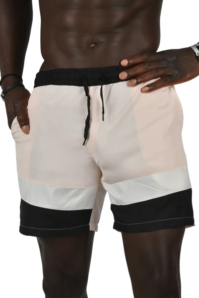 DeepSEA Beli Lastikli Parçalı Hızlı Kuruyan Micro Kumaş İçi Fileli Deniz Şortu 2403003 - Resim 10