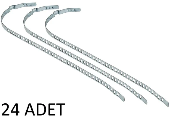 AKS KÖRÜK KELEPÇESİ UNİVERSAL 7mm UZUN PKT 24 LÜK PASLANMAZ GALVENİZLİ SAÇ - 1