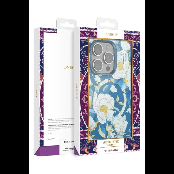 Onegif iPhone 15 Flower Series Magsafe Kapak - 4