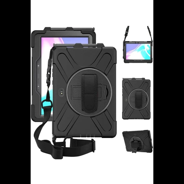 Samsung Galaxy T638 Tab Active 4 Pro Kılıf Amazing Tablet Kapak - Siyah ürün görseli