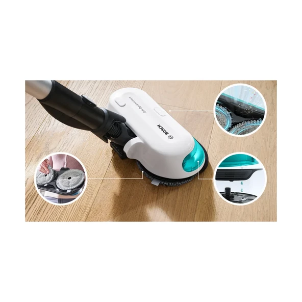 Bosch ProHygienic Aqua BCS71HYG1 Islak Kuru Şarjlı Dikey Süpürge - 2