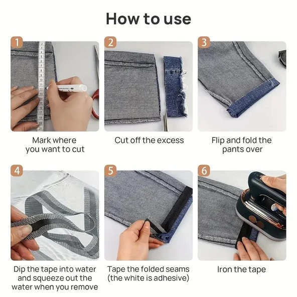 Kendinden Yapışkanlı Pantolon Kıvırma Şeridi - Resim 2