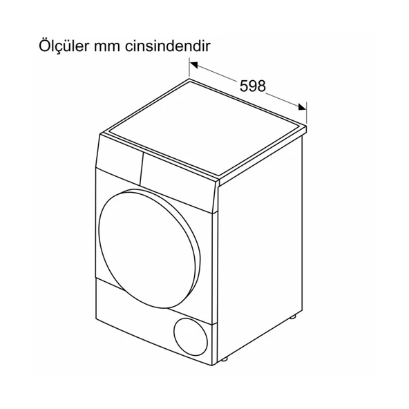 Bosch WQG25100TR 10 kg Çamaşır Kurutma Makinesi - 5