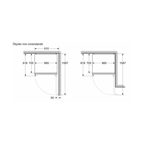 Bosch KGP86FIC0N Alttan Donduruculu No Frost Buzdolabı - 8