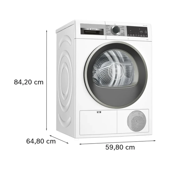 Bosch WQG25100TR 10 kg Çamaşır Kurutma Makinesi - 9