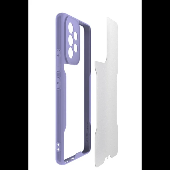 Joy Tekno Samsung Galaxy A53 5G Kılıf Platin Silikon - Resim 2