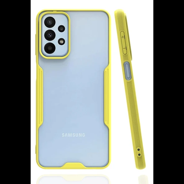 Joy Tekno Samsung Galaxy A23 4G Kılıf Platin Silikon