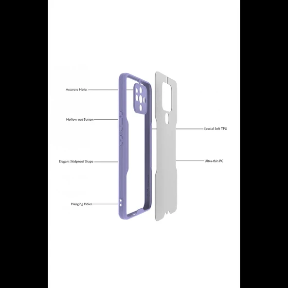 Joy Tekno Tecno Camon 16 Kılıf Platin Silikon - Resim 2