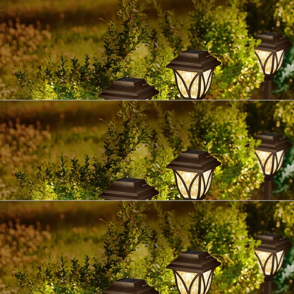 6'lı Solar Bahçe Aydınlatması Beyaz Işık Mz-304 ürün görseli