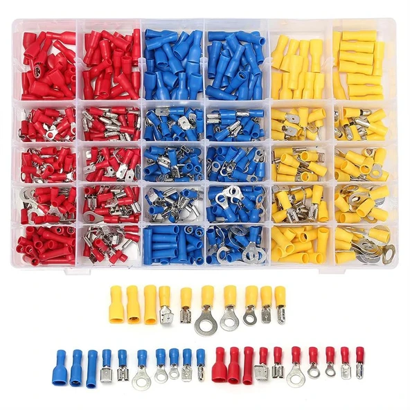 Powermaster PM-25982 Muhtelif Ölçülerde Kablo Pabuç (480 Parça) ürün görseli 1