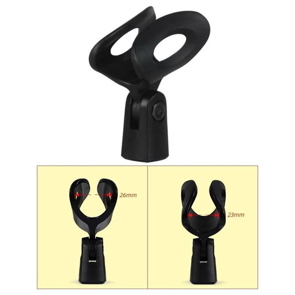 Magicvoice MV-001 Mikrofon Tutacağı Plastik 22-25Mm 5/8-27" - 2