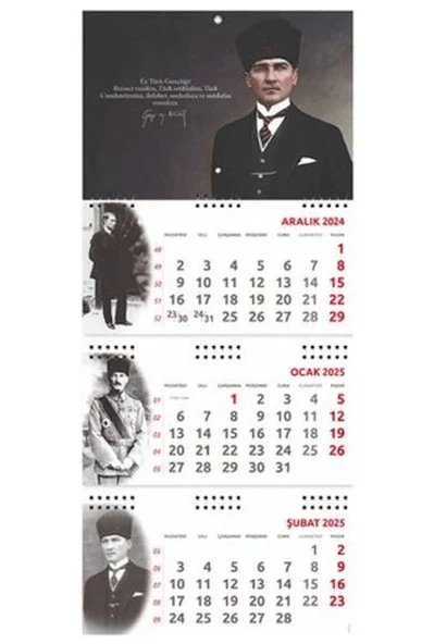 Atatürk Gemici Duvar Takvimi - Gazi 2025 ürün görseli