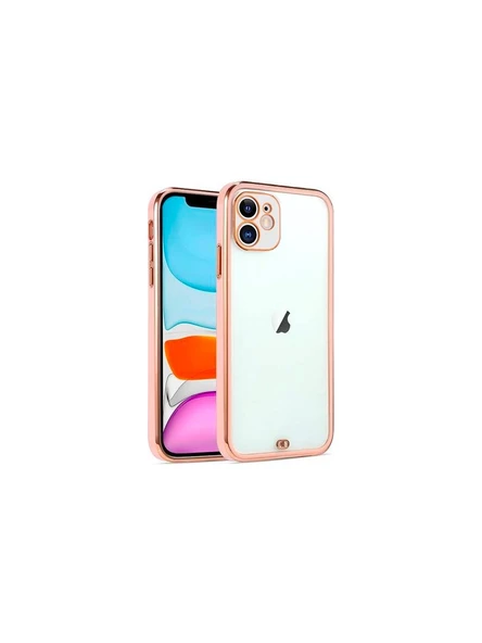 Apple iPhone 11 Kılıf Laser Line Silikon Kapak Pembe ürün görseli 1