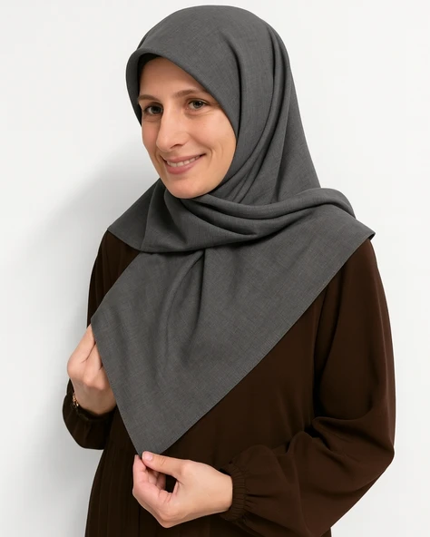 Denim Kare Eşarp– Kaymaz, Rahat ve Şık Kullanım ürün görseli