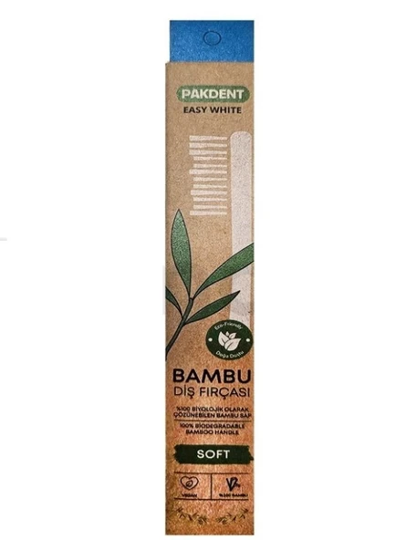 Pakdent Easy White Bambu Diş Fırçası
