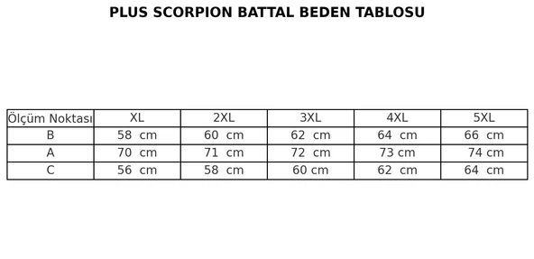 Plus Scorpion Battal Beden Şişme Yelek – Erkek Kışlık Büyük Beden (XL-5XL) - 6