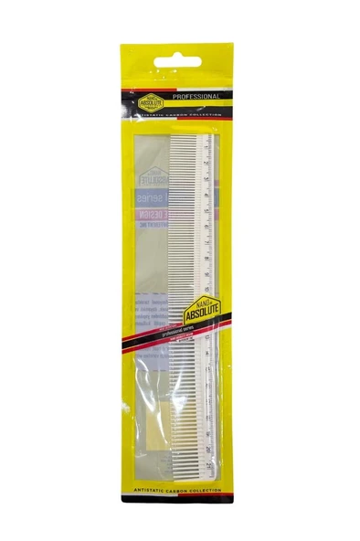 Nano Absolute Cetvelli Tarak 21 cm Beyaz E-018 - 1