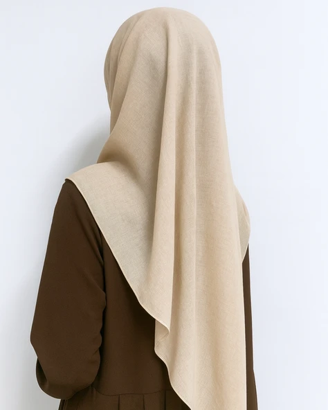 Denim Kare Eşarp– Kaymaz, Rahat ve Şık Kullanım - Resim 12