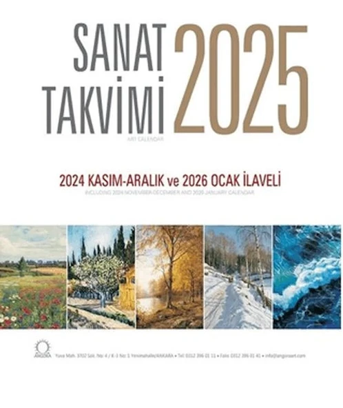 Sanat Takvimi 2025 Duvar Takvimi ürün görseli