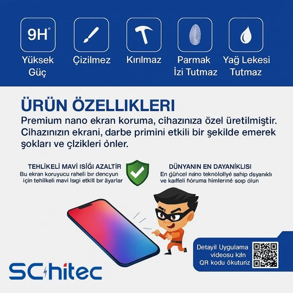 ScHitec Huawei Nova 13 Pro Darbe Emici Premium Ön Şeffaf mat Ekran Koruyucu poliüretan Film - 4